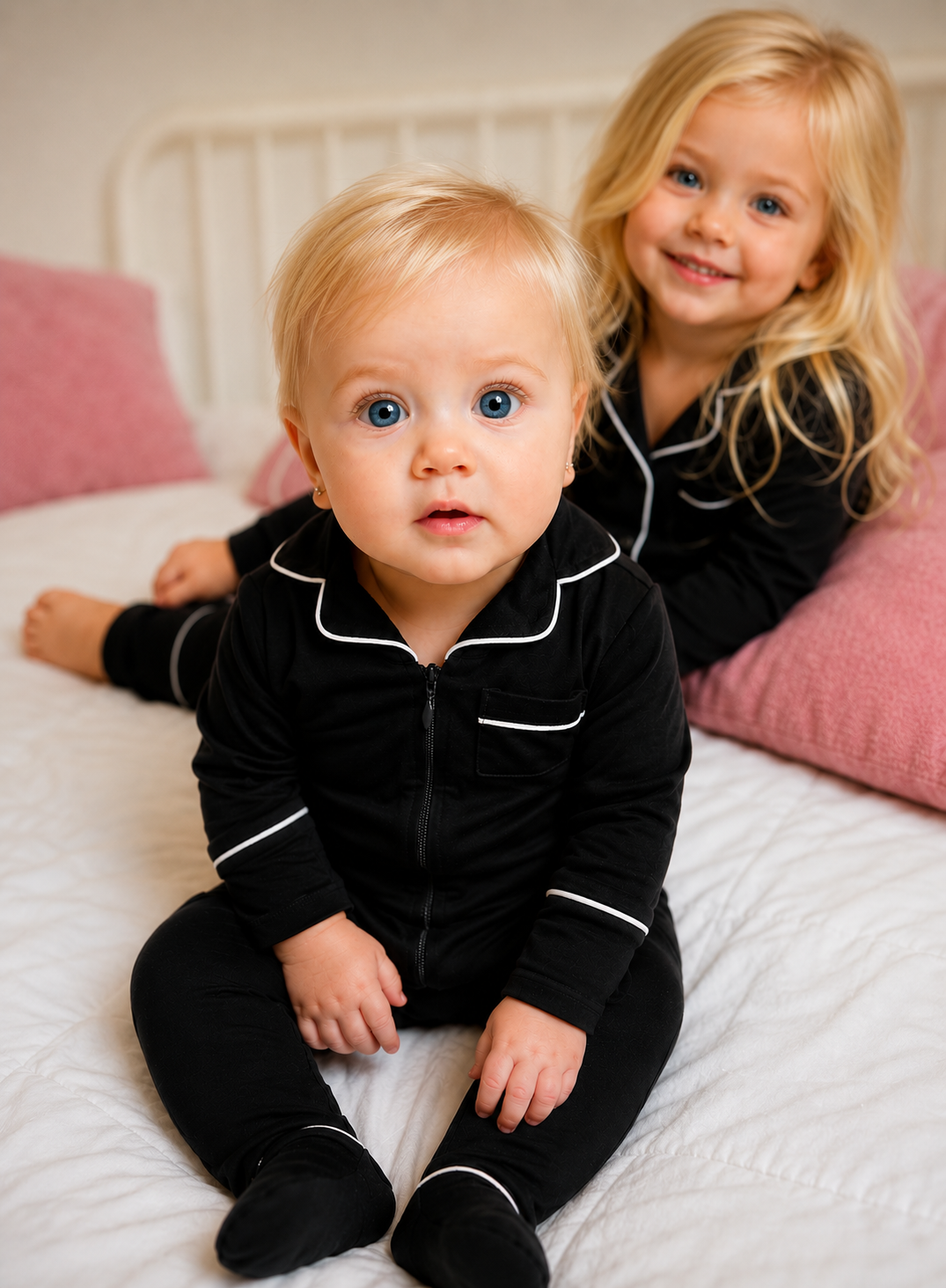 Hush baby sleepwear baby zipper BAMBOO cotton footie 6 colors