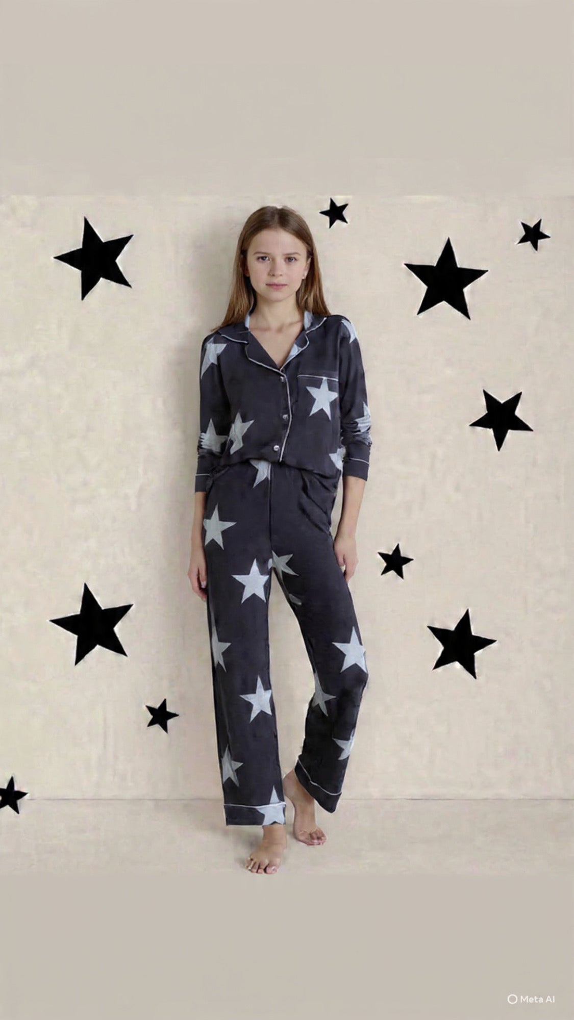 2026 new HUSH grandpa  bamboo cotton pjs black star 18m-16yrs