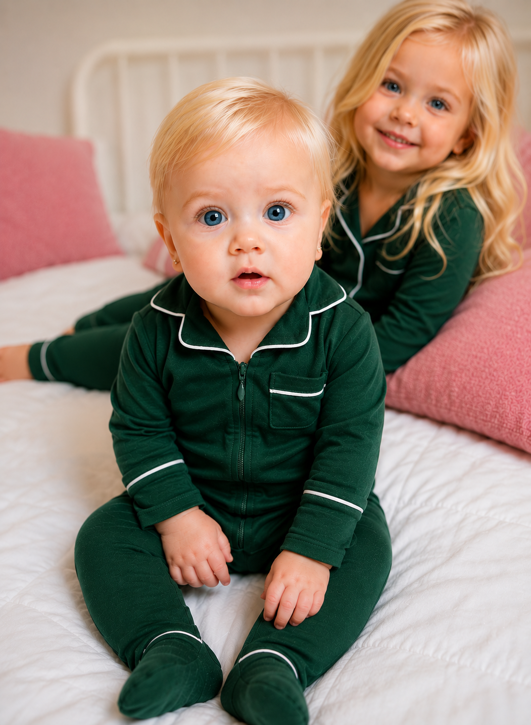 Hush baby sleepwear baby zipper BAMBOO cotton footie 6 colors